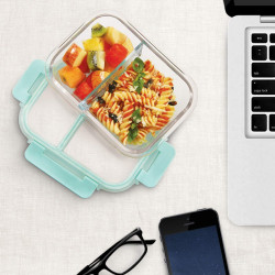 Allo FoodSafe Microwave Safe Glass Lunch Box Rectangle 580ml