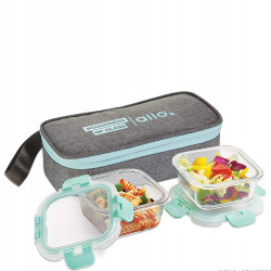 Allo FoodSafe Microwave Safe Glass Lunch Box 