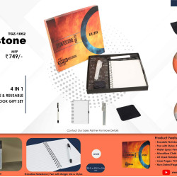 Fuzo  Flintstone 4 in 1 washable and reusable Notebook giftset TGZ-1062