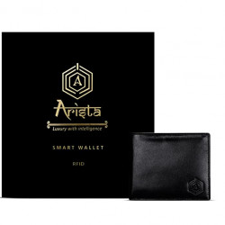 Arista Vault Men's RFID Protected Wallet BLK I BROWN I TRU BLUE