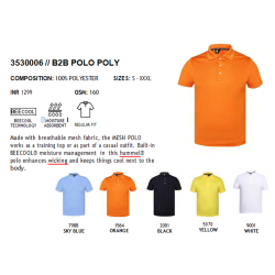 Hummel B2B POLO POLY 100% Polo Polyester T-Shirt