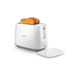 Philips Daily Collection HD2582/00 830-Watt 2- Slice Pop-up Toaster (White)