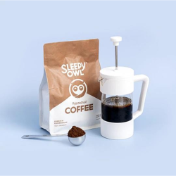 SLEEPY OWL COFFEE  French Press Kit