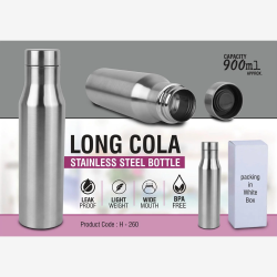 Long Cola Stainless Steel Bottle | Capacity 900ml Approx